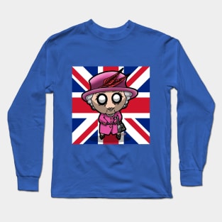 The Queen Chibi (Union Jack) Long Sleeve T-Shirt